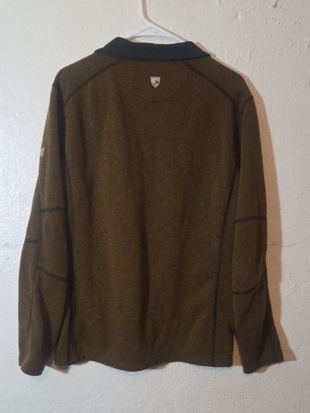 Kuhl Mens Pullover Sweater Brown Collared Long Sleeve Fall Outdoor Size L - Picture 3 of 8